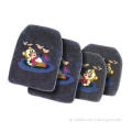 Black Cartoon Custom Rubber Car Mats Tailored Car Carpets